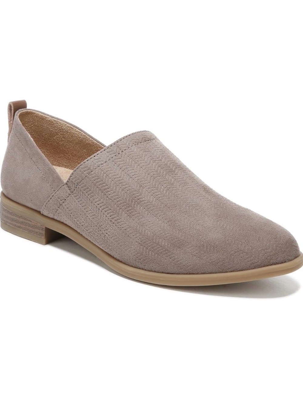 Taupe Suede Slip-On Loafers - Picture 11 of 12
